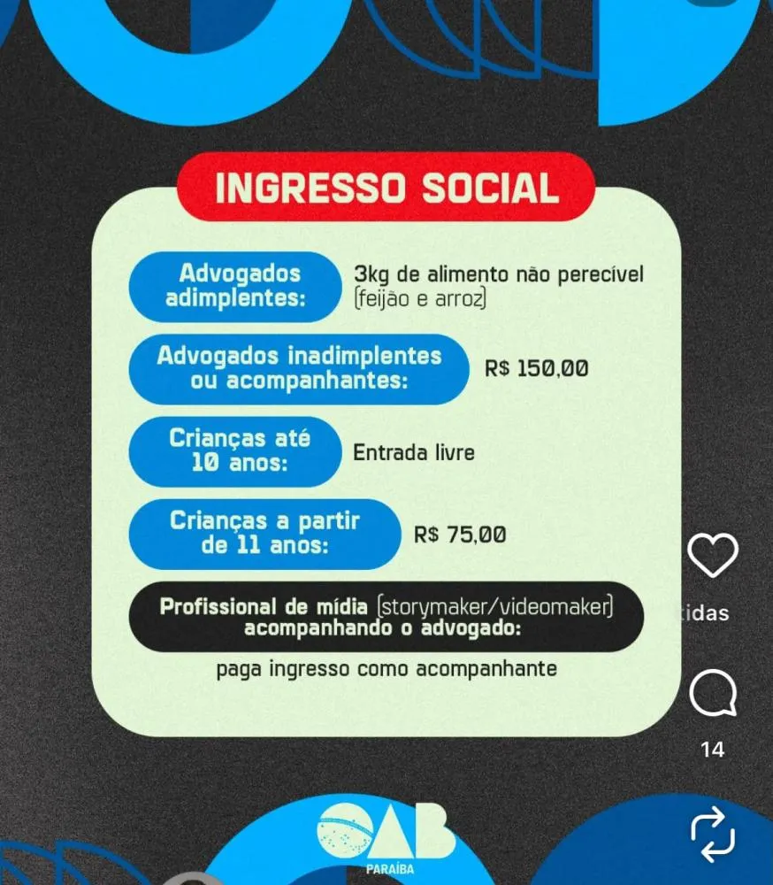 Quem pode sentar à mesa? A Feijoada da OAB-PB e o preço do pertencimento